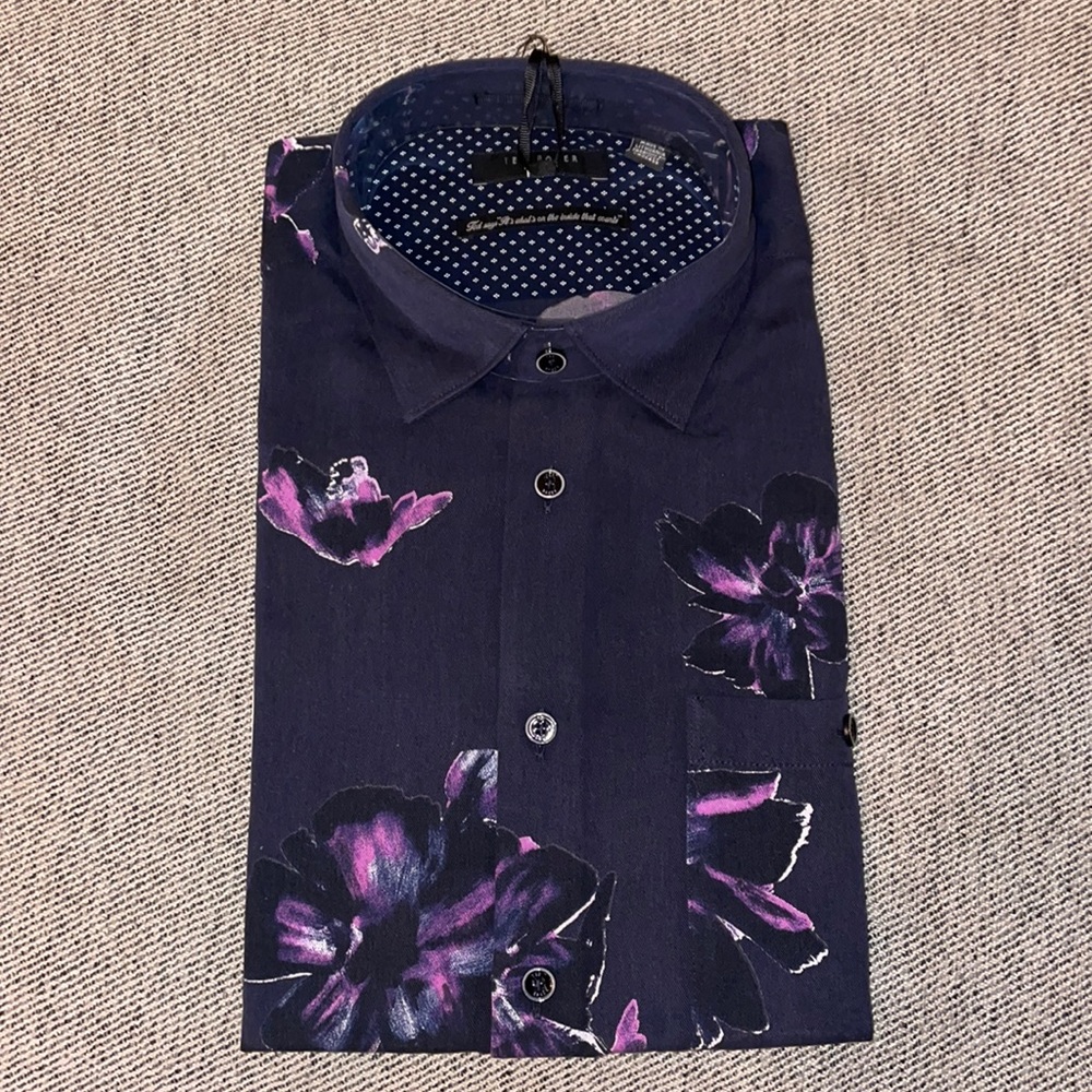 Ted Baker floral button down shirt